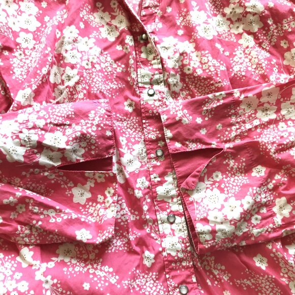 Columbia Women's Floral Button Down Lightweight Shirt L - Picture 6 of 8